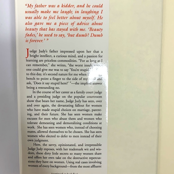 Book | Judge Judy Sheindlin Beauty Fades Dumb is Forever Making Of A Happy Woman - Picture 4 of 9